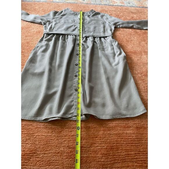 EST 1946 Gray Casual Comfort Dress Button Front - Picture 5 of 7